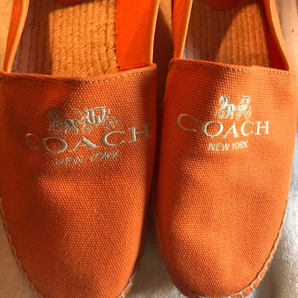 NEW-Coach Womens Rhoda Canvas Espadrille